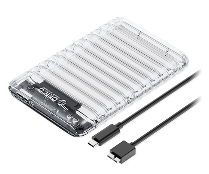 Obudowa do dysku Orico SATA 2,5" HDD/SSD USB Micro-B 5Gb/s - przezroczysta
